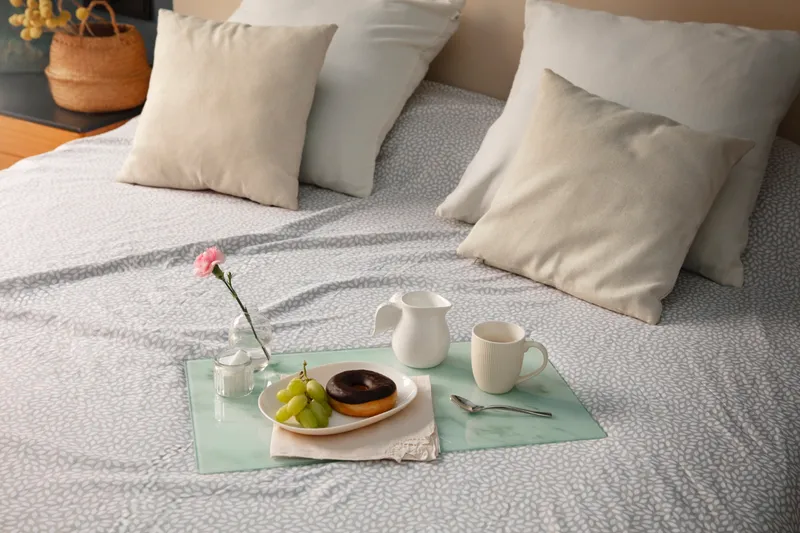 Fresh towels and linen ready for the next Airbnb guests