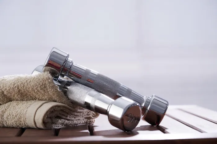 Spa linens prepared for treatment rooms