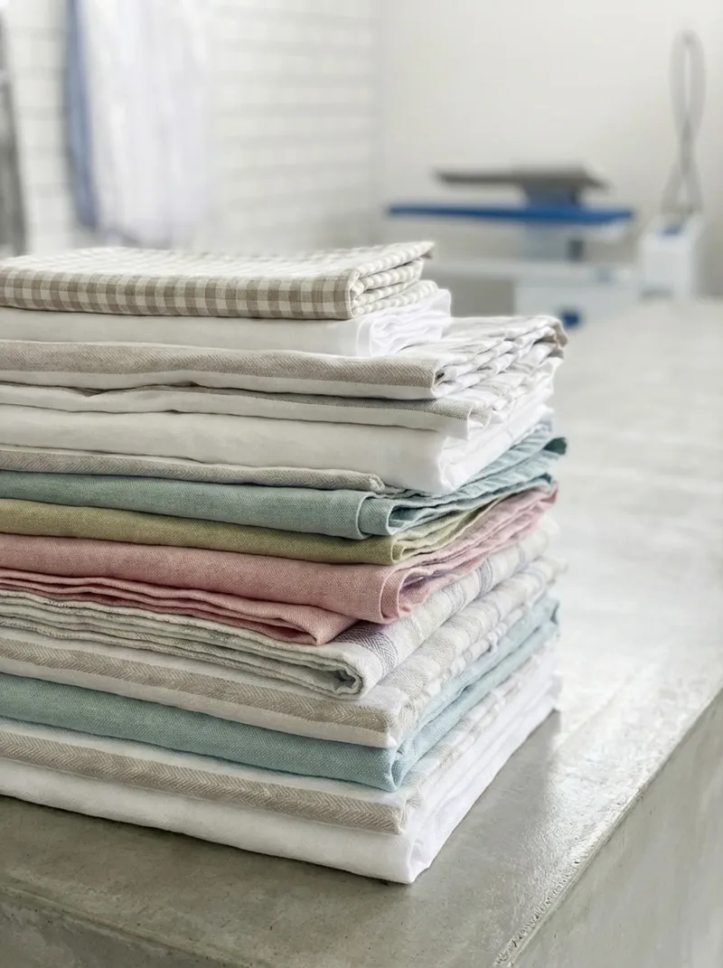 Crisp linen detail prepared for special occasions
